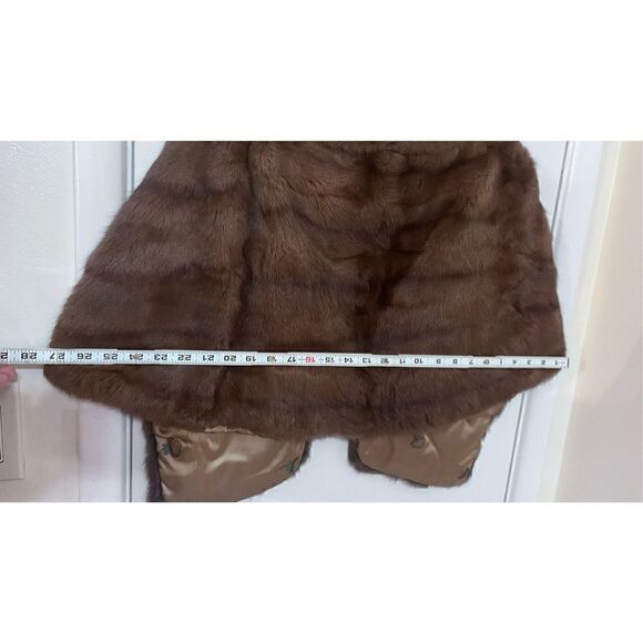 THE FASHION SHOP VINTAGE BROWN MINK STOLE - Picture 13 of 15